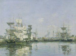 多维尔盆地，1880  -  85年 作者 尤金·路易斯·布丁