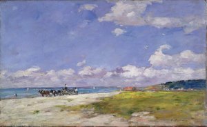 Trouville的海滩，c.1887-96