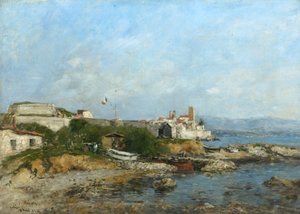 法国昂蒂布的防御工事，1893年 作者 尤金·路易斯·布丁