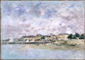The Port，Trouville，1886 作者 尤金·路易斯·布丁