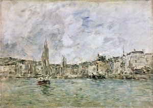 翁弗勒尔港，1896年 作者 尤金·路易斯·布丁