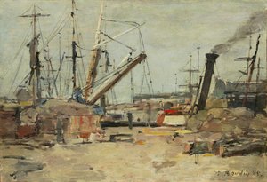 Trawlers》，1885年。 作者 尤金·路易斯·布丁