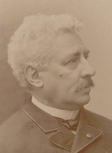 作曲家奥利维尔-梅特拉的肖像，1830-1889年，1870年代。 作者 Eugene Pirou