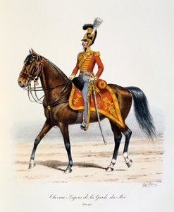 国王护卫队的轻骑兵，1814-15年
