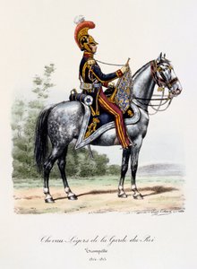 国王卫队轻型马，号手，1814-15年