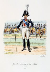 国王保镖，队长，1814年 作者 尤金·蒂特克斯（Eugene Titeux）