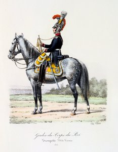 国王的保镖，小号手，1815年 作者 尤金·蒂特克斯（Eugene Titeux）