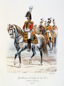 国王卫队宪兵，中尉，1814-15年