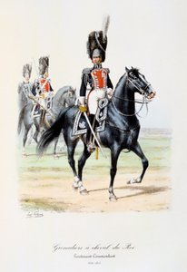 国王马兵，中尉指挥官，1814-15年