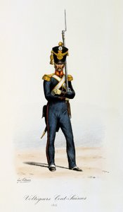 瑞士分行的Voltigeurs，1815年 作者 尤金·蒂特克斯（Eugene Titeux）