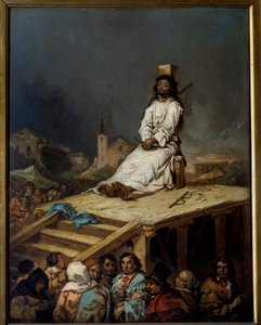 宗教裁判所：“马肩隆”绘画，Eugenio Lucas y Velasquez (1817-1870) 19 世纪太阳。 0,53x0,41 m 里尔，Musee des Beaux Arts 作者 欧金尼奥·卢卡斯·贝拉斯克斯