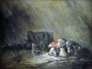 风暴（布面油画） 作者 欧金尼奥·卢卡斯·贝拉斯克斯