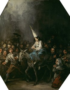 由宗教裁判所定罪，约1860年 作者 欧金尼奥·卢卡斯·贝拉斯克斯