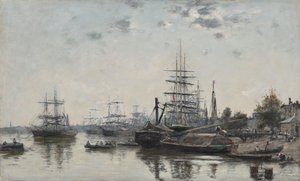 从夏特隆河岸（Quai des Chartrons）眺望波尔多