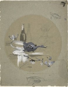 瓷盘设计 作者 欧仁·卡里尔（EugèneCarrière）