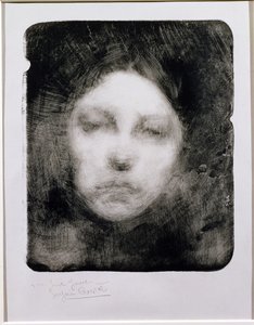 一个年轻女孩的头，1890年 作者 欧仁·卡里尔（EugèneCarrière）