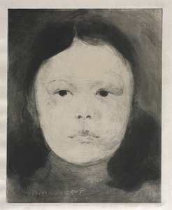 玛格丽特·卡瑞尔（MargueriteCarrière），1890年。 作者 欧仁·卡里尔（EugèneCarrière）