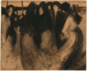 景观中的女性 作者 欧仁·卡里尔（EugèneCarrière）