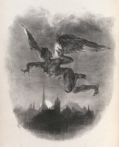 浮士德，1828年，1828年。 作者 尤金·德拉克洛瓦