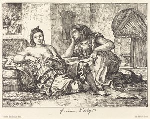 阿尔及尔的妇女，1833年。