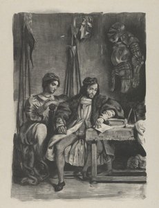 Goetz von Berlichingen写他的回忆录，1836-43。, 1836-43。 作者 尤金·德拉克洛瓦