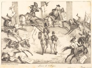 Leçon de Voltiges Trick Riding, 1822年。 作者 尤金·德拉克洛瓦