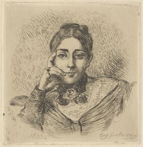 弗雷德里克-维洛特夫人的画像，1833年。 作者 尤金·德拉克洛瓦