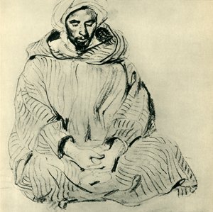 祈祷阿拉伯人，1832年，1943年。 作者 费迪南德·维克多·尤金·德拉克罗瓦