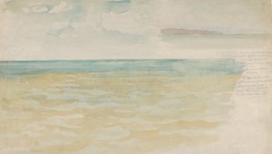 迪耶普的海，约1852-54年。 作者 尤金·德拉克洛瓦