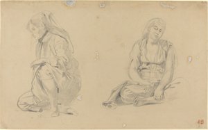 阿尔及尔的妇女，1833年。 作者 尤金·德拉克洛瓦