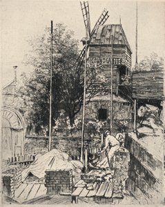 蒙马特的Moulin de la Galette》，1915年