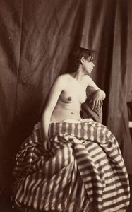 [裸体研究]，1853-54年。 作者 欧仁·杜里厄（EugèneDurieu）
