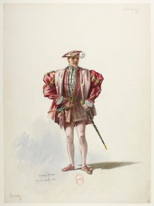 Btv1b84558104 02 - Saint-Saëns - 亨利八世 - 服装模特 - Lacoste - 2.萨里伯爵 作者 尤金·拉科斯特（Eugene Lacoste）