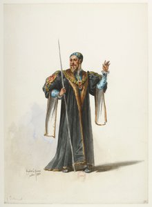 Btv1b84558104 10 - Saint-Saëns - Henry VIII - Maquettes de costumes - Lacoste - 10. Cranmer
