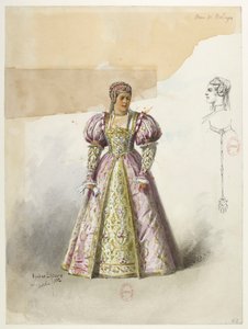Btv1b84558104 62 - Saint-Saëns - 亨利八世 - 服装模特 - Lacoste - 62.Anne of Boleyn with collette