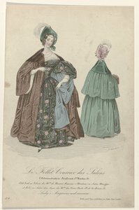 Le Follet Courrier des Salons》，女士杂志和博物馆，1835-1836 年，第 474 期：天鹅绒小饰品 (...) 作者 多布斯和佩奇