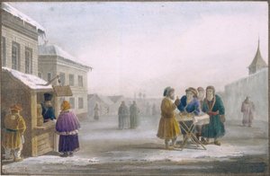 1825年，烟草商店的街头烟草供应商