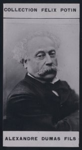 大仲马(Alexandre Dumas Fils)（1824-1895）（黑白照片）。 作者 欧洲摄影师