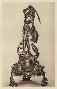 柏林，Kunstgewerbemuseum，圣乔治圣物箱（黑白照片） 作者 欧洲摄影师