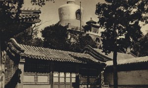 中国，北京，瓶塔（黑白照片） 作者 欧洲摄影师