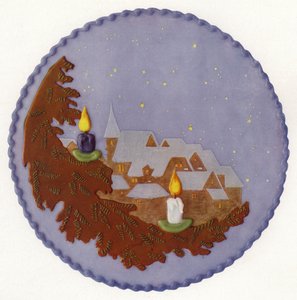 带有夜景的圣诞蛋糕（照片） 作者 欧洲摄影师