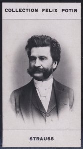 约翰-施特劳斯（1825-1899）（黑白照片）。 作者 欧洲摄影师