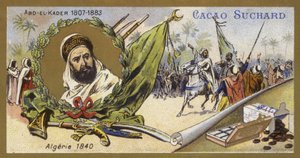 Abdelkader El Djezairi，阿尔及利亚苏菲圣徒和军事领袖，1840年 作者 欧洲学校