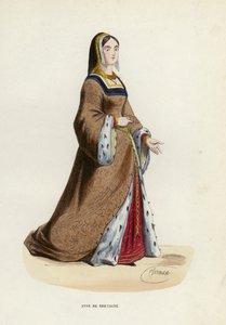 安妮德布列塔尼（彩色雕刻） 作者 European School