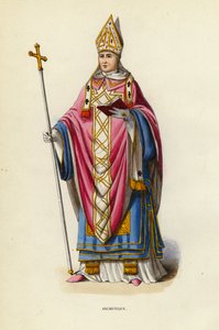 Archeveque (coloured engraving) 作者 欧洲学校