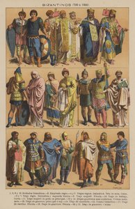 Bizantinos, 700 a 1000 (colour litho) 作者 欧洲学校