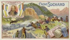 1899年10月15日，布尔人攻击英国装甲列车，南非Chieveley，波尔战争 作者 欧洲学校