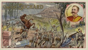 英国将军威廉·佩恩·西蒙斯爵士在1899年10月20日布尔战争中的格伦科战役中受了重伤 作者 欧洲学校