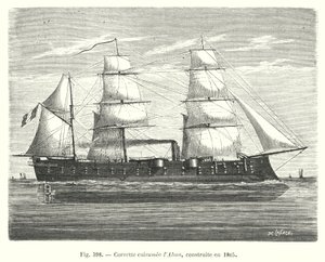 阿尔玛装甲巡洋舰，建于 1865 年（雕刻） 作者 欧洲学校