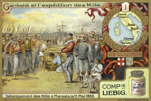 1860年5月11日，西西里岛马沙拉的上千人登陆 作者 欧洲学校